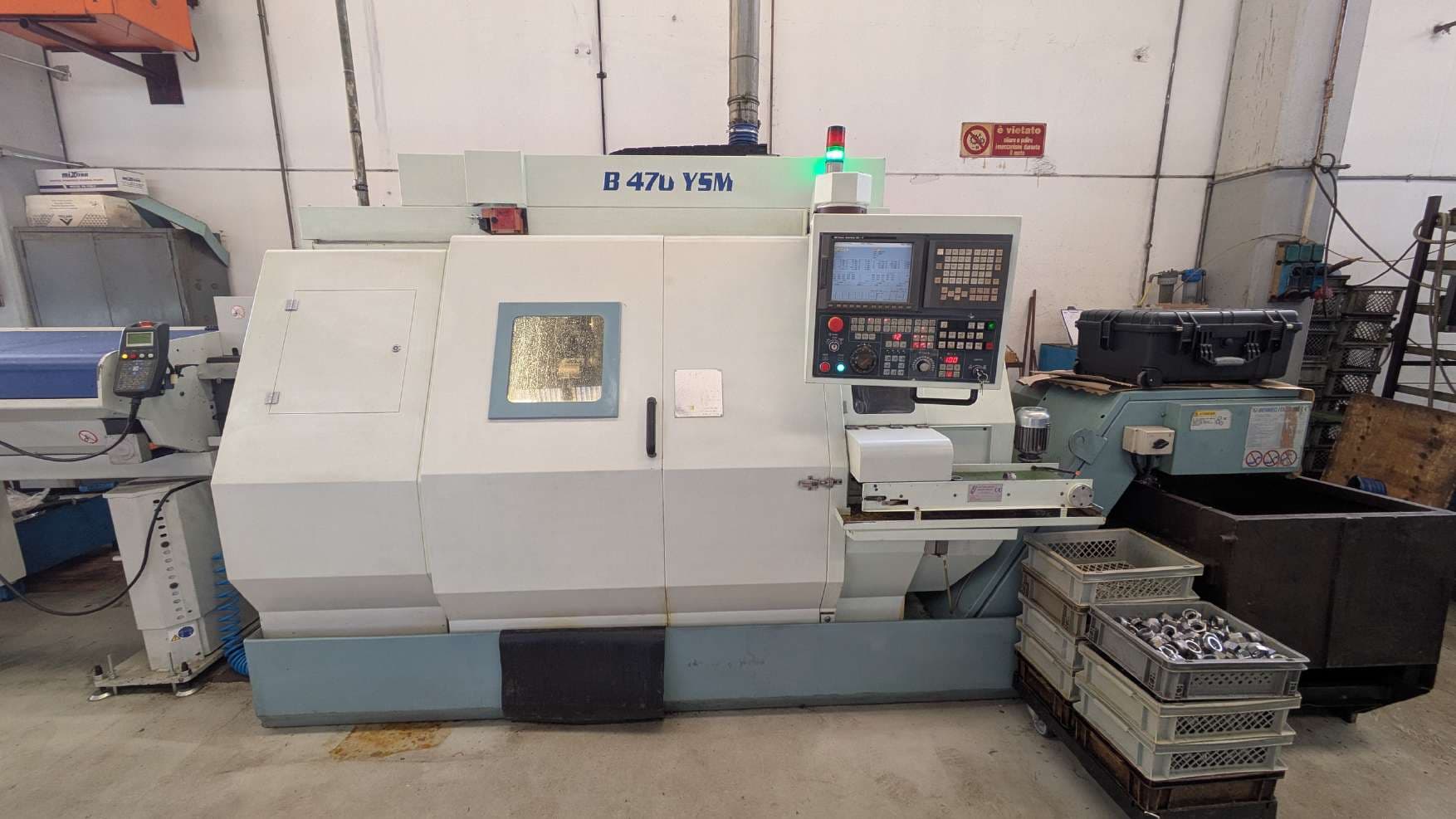 Tornio CNC con caricamento da barra Biglia B470